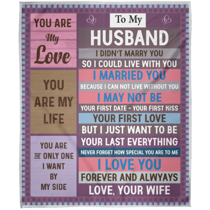 To My Husband | FLM Arctic Fleece Blanket 50x60