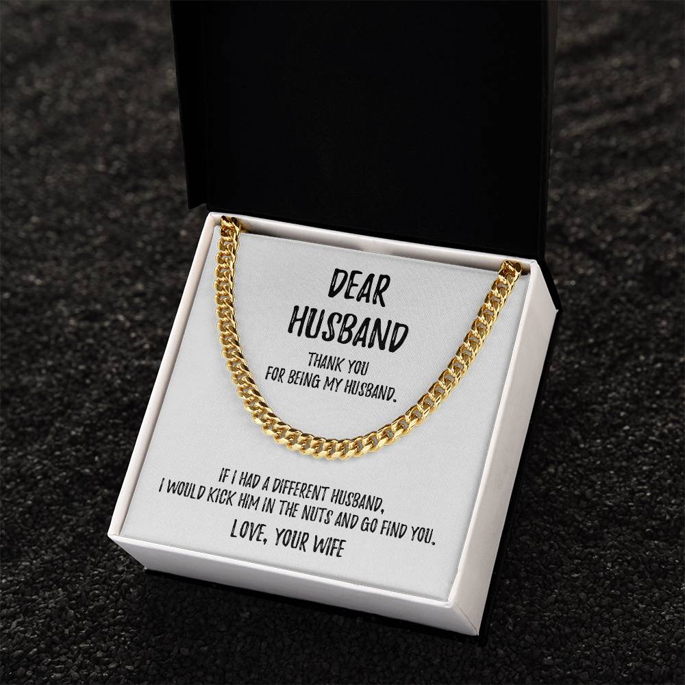Dear Husband | Cuban Link Chain