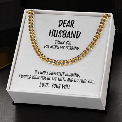 Dear Husband | Cuban Link Chain