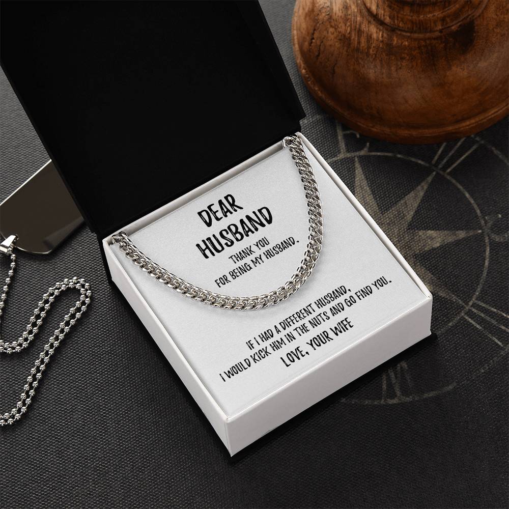 Dear Husband | Cuban Link Chain