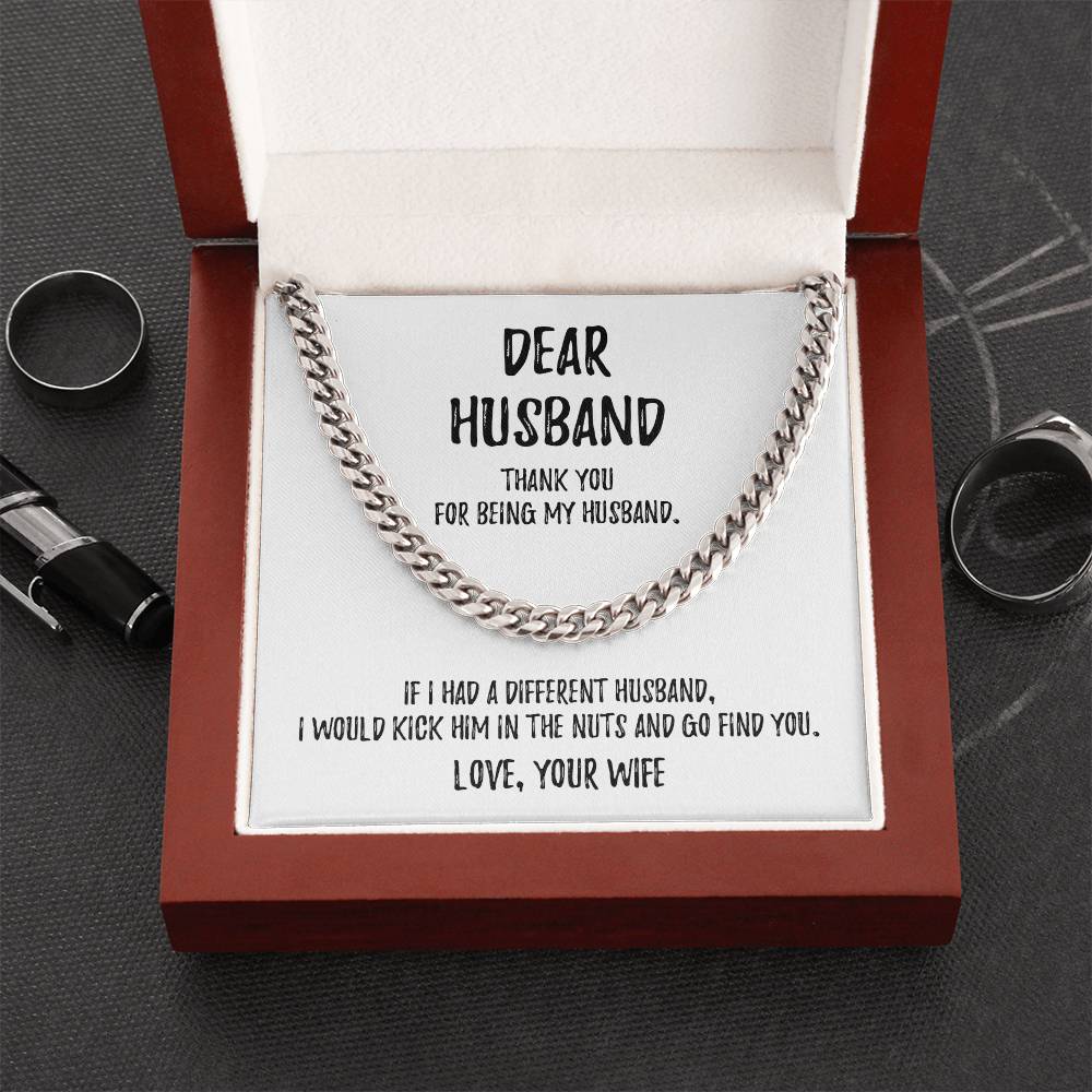 Dear Husband | Cuban Link Chain